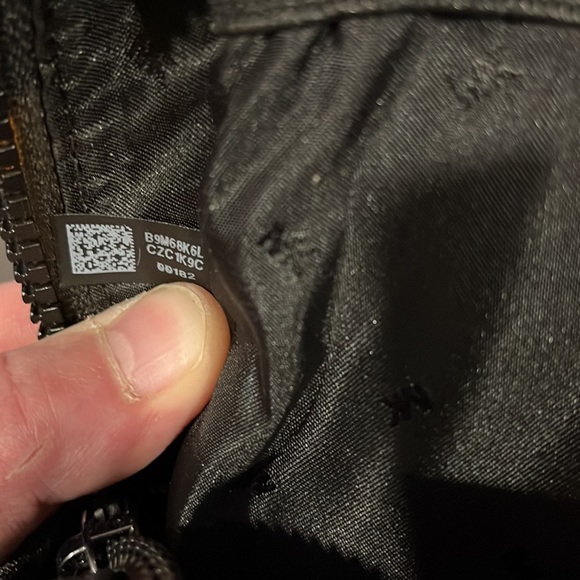 NWT Limited edition Michael Kors, mens exclusive woven canvas backpack navy blue - Picture 5 of 6